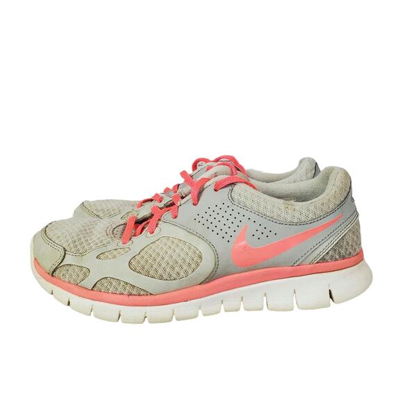 Nike Flex Gray Pink Running Shoes 512108-004 Women's Athletic Sneakers Size 7.5 - Picture 1 of 9